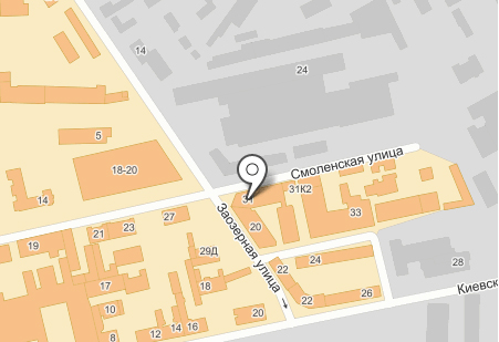 Карта проезда к магазину в Санкт-Петербурге